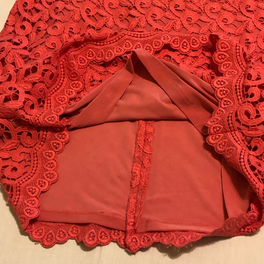 Ralph Lauren Coral Lace Midi Dress; NWT; Size 8 - Picture 6 of 16